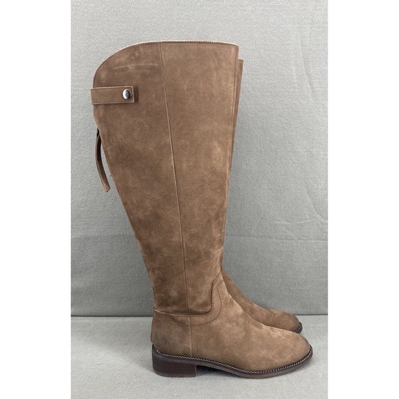 Franco Sarto Heeled Knee High Boots Women’s Size 6.5 Brown Wide Calf - Picture 3 of 10